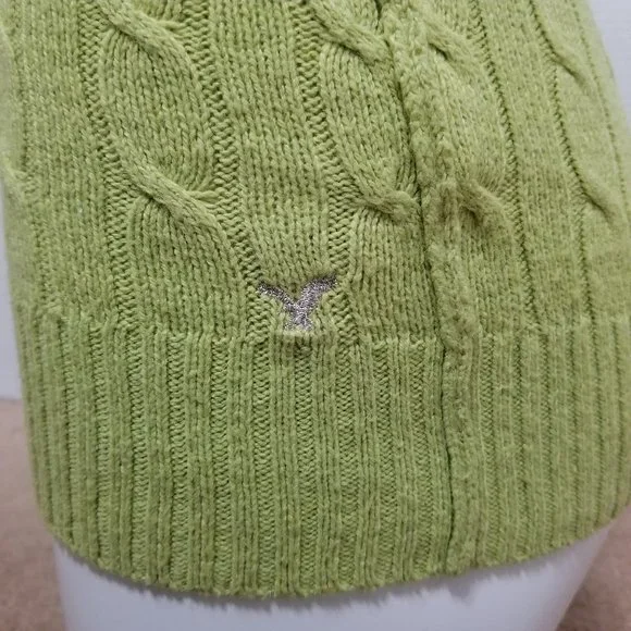 American Eagle sweater Small pullover cable knit long sleeve Twilight - Picture 8 of 10